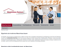 Tablet Screenshot of massivhaus-neubau.de